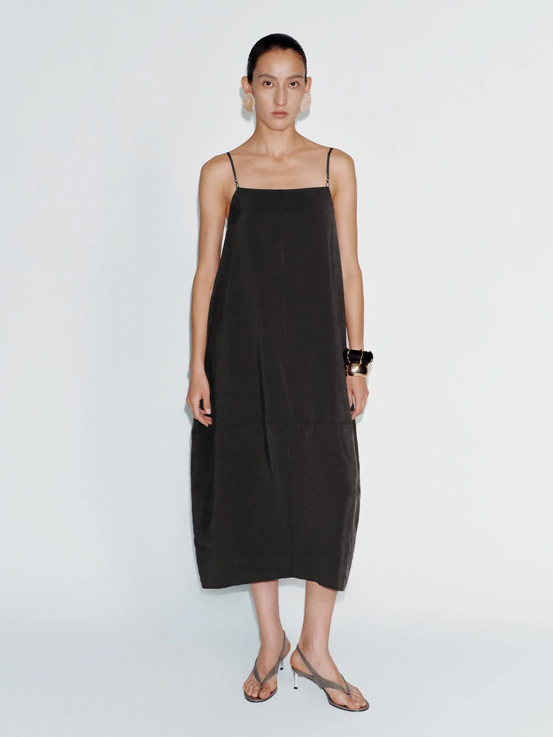 Strappy Balloon Midi Dresses - Image 4