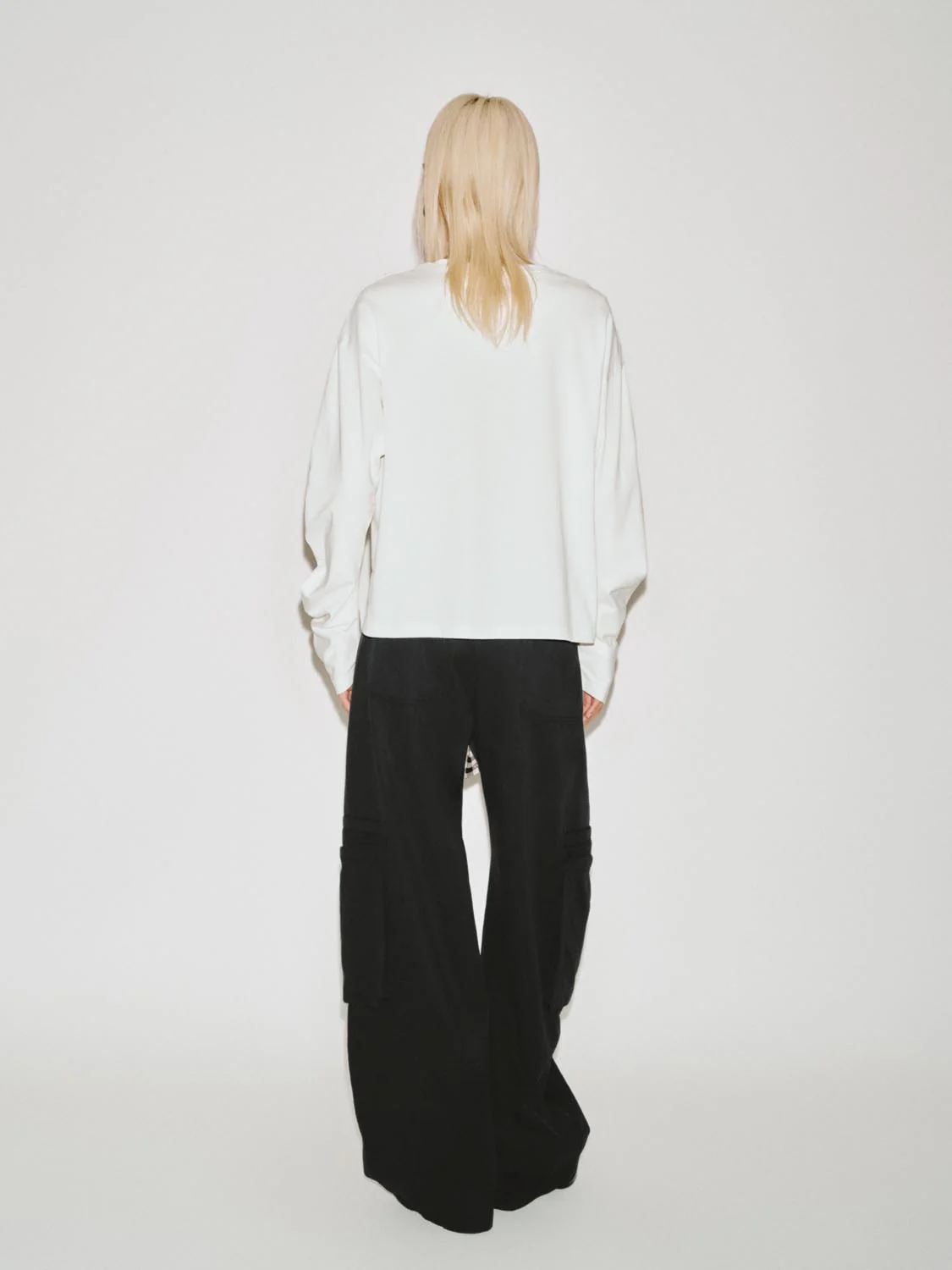 String Belted Pocket Cargo Barrel Pants - Image 6