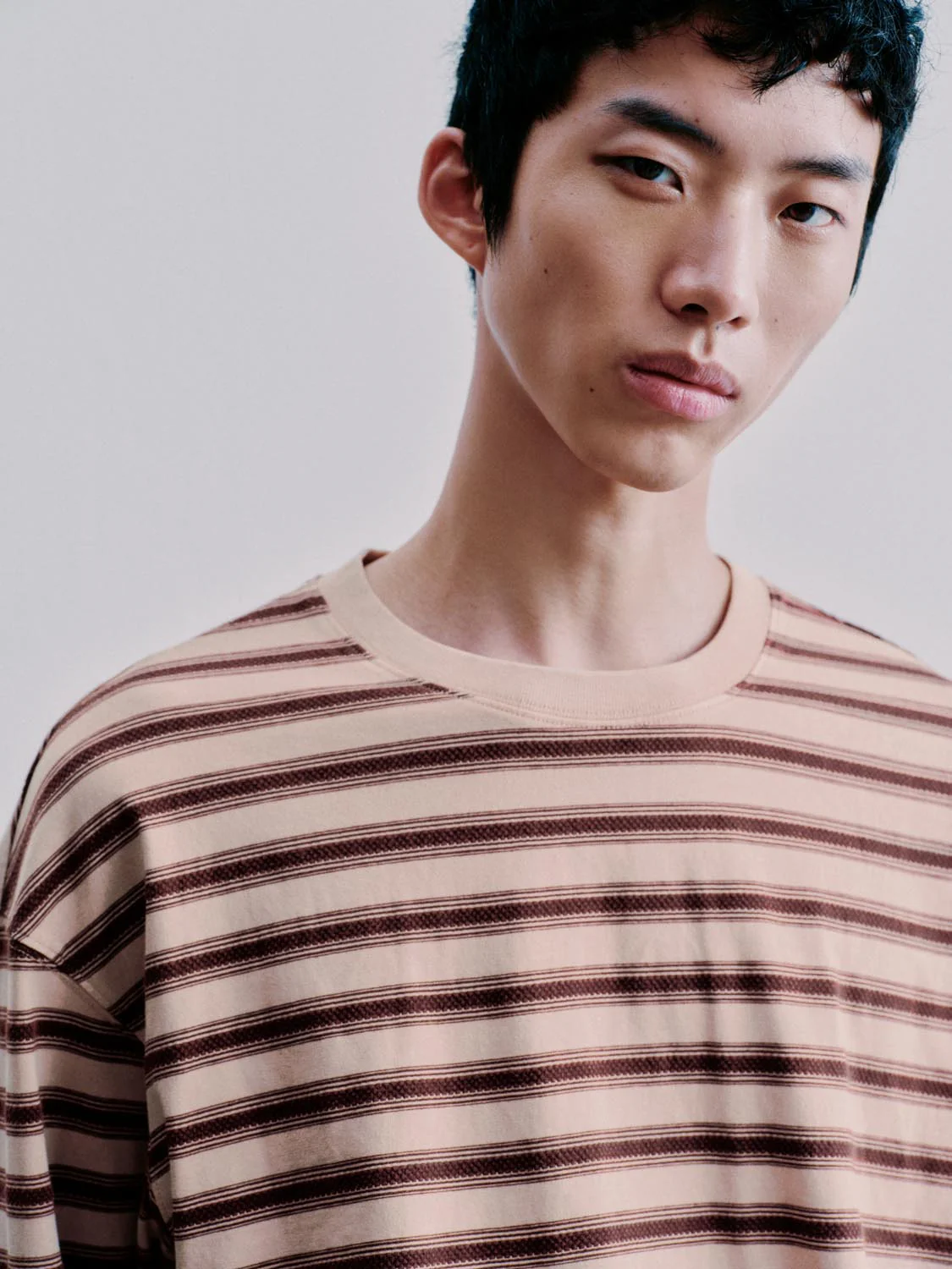 Striped Crew Neck Long Sleeve T-Shirts - Image 3