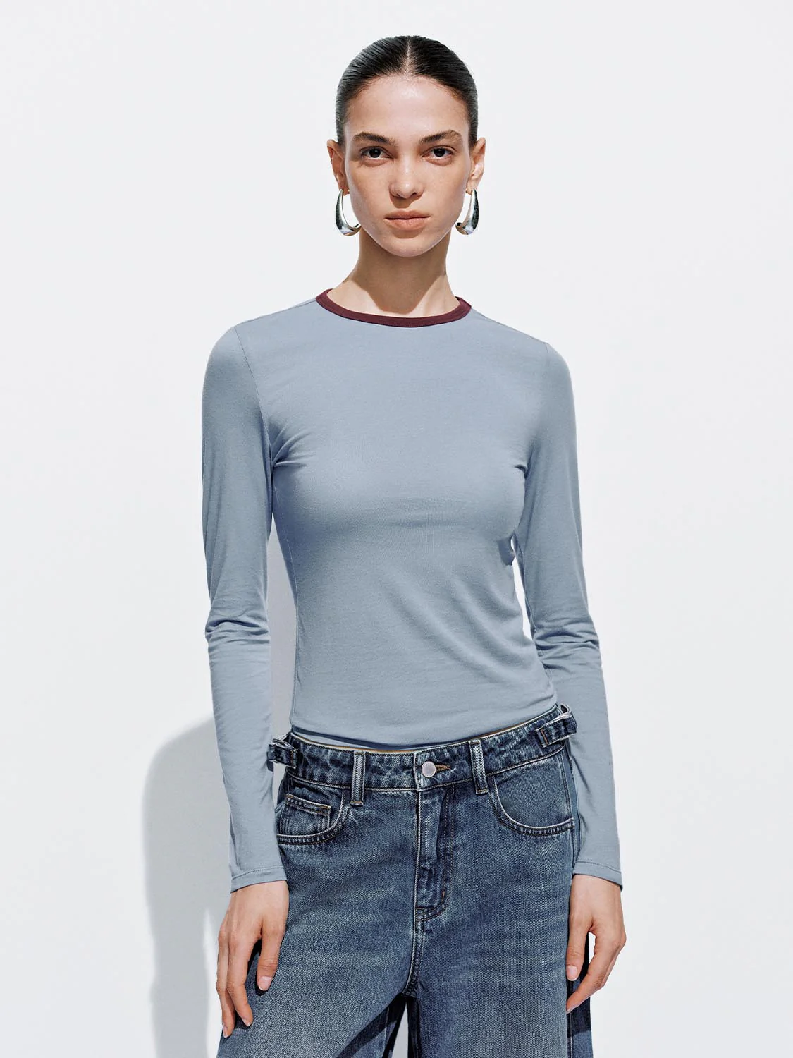 Striped Flare Long Sleeve T-Shirts - Image 17