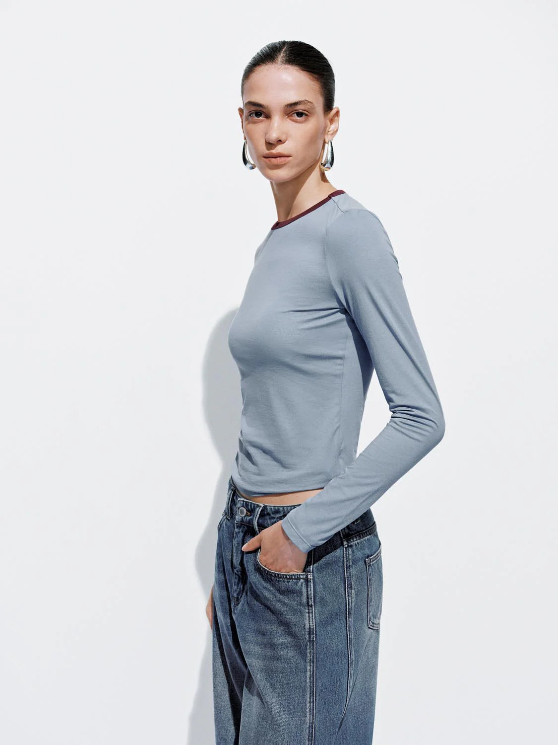 Striped Flare Long Sleeve T-Shirts - Image 18