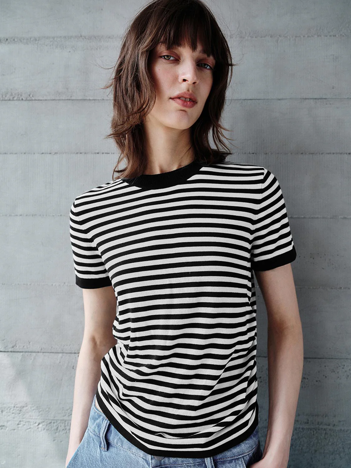 Striped Knitted T-Shirts - Image 3