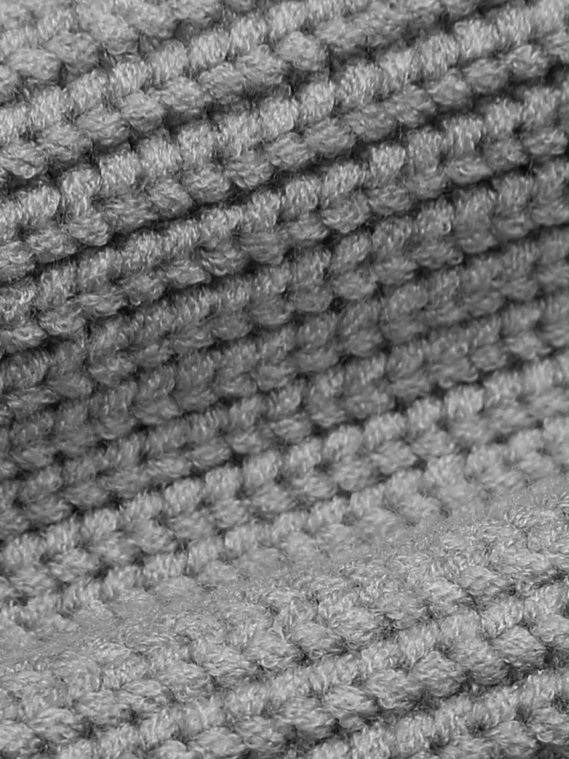 Striped Trim Crew Neck Knitted Cardigan - Image 11
