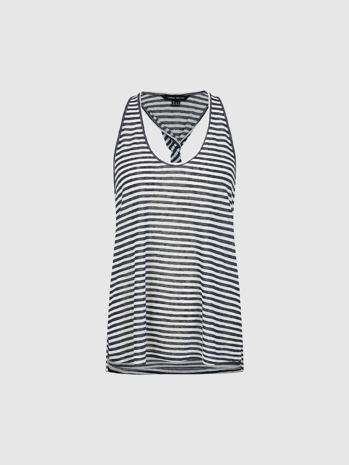 Striped U-Neck Tank Tops - Image 7