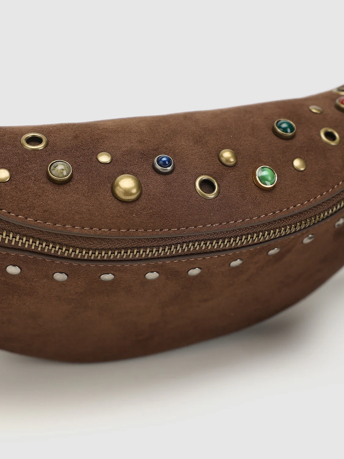 Studded Crescent Shoulder Bags - Image 4