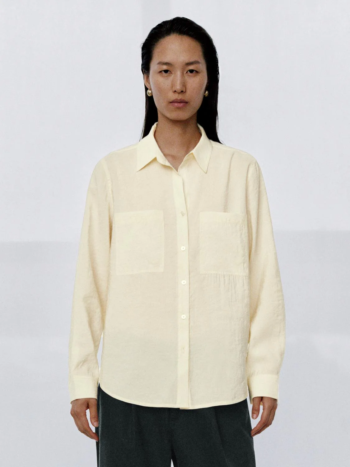 Symmetric Patch Pocket Shirts - Image 9