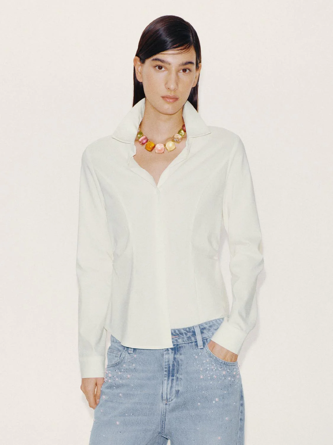 Tailored Cinched Waist Shirts - Image 17