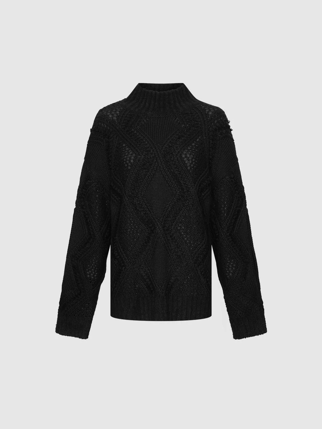 Thick High Neck Knitted T-Shirts - Image 7