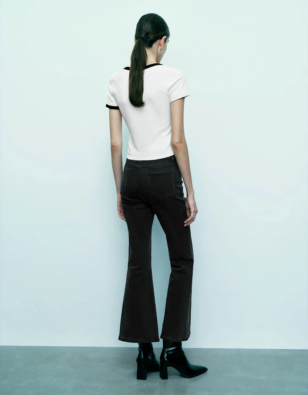 U Neck Knitted Skinny T-Shirt - Image 6