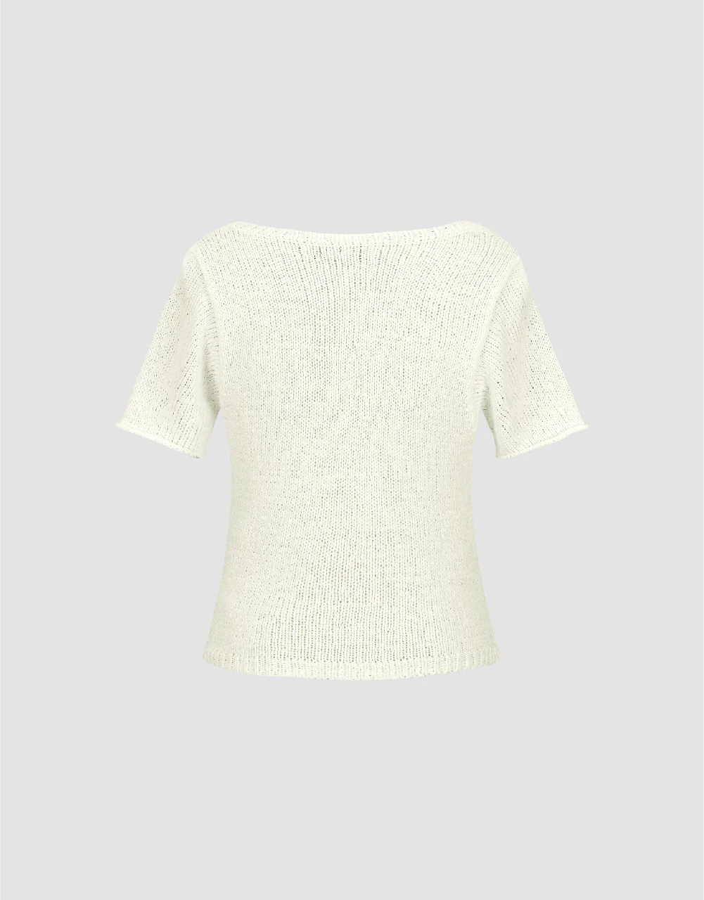 U Neck Knitted T-Shirt - Image 5