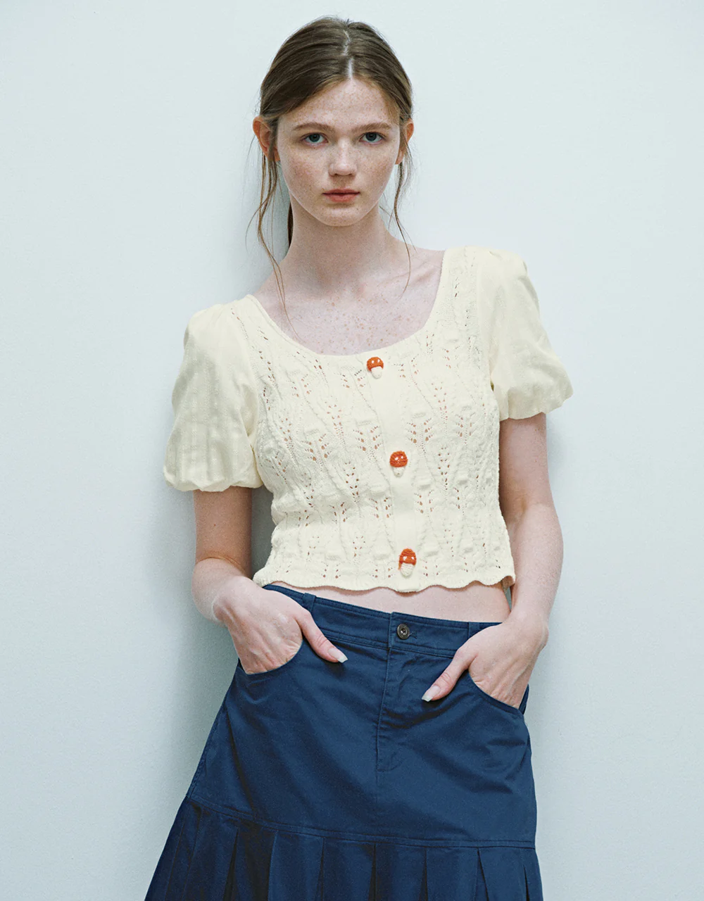 U Neck Skinny Knitted T-Shirt - Image 26