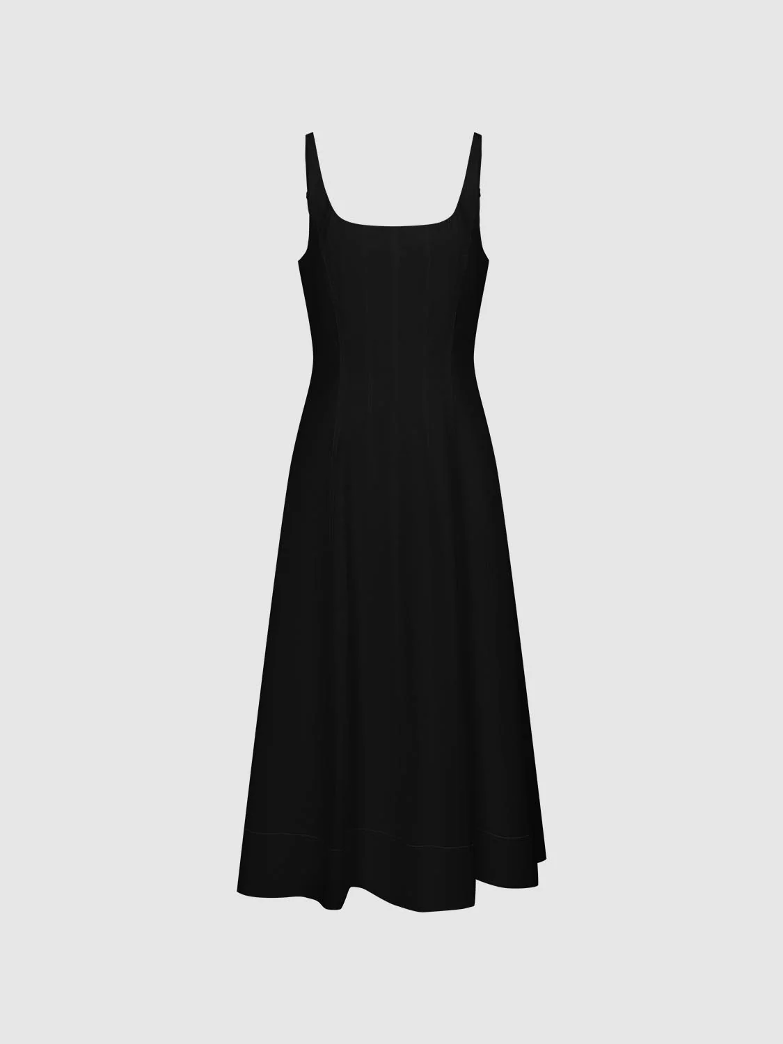 U-Neck Sleeveless Midi Dresses - Image 4