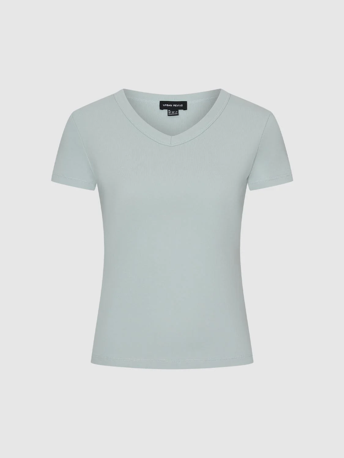 V-Neck Cropped Skinny Fit T-Shirts - Image 39