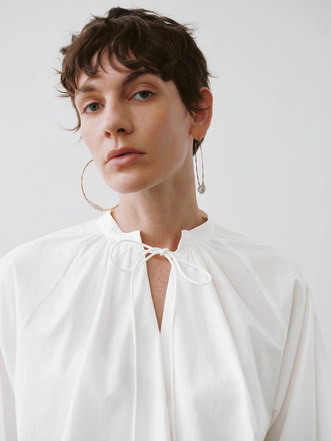 V-Neck Oversized Blouse - Image 11