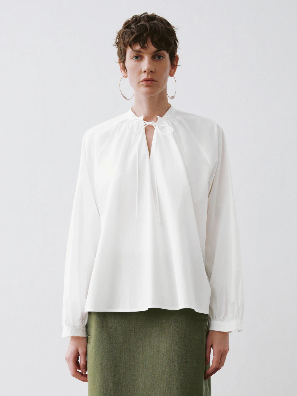 V-Neck Oversized Blouse - Image 7