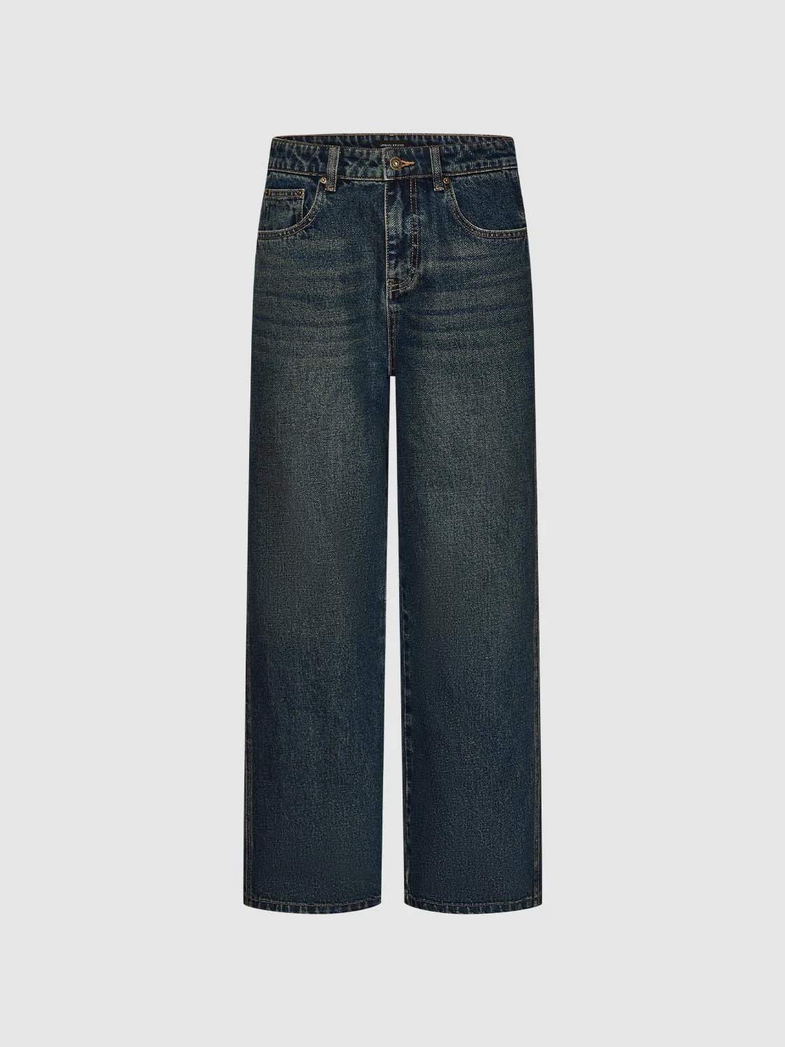 Washed Straight Leg Jeans - Image 2