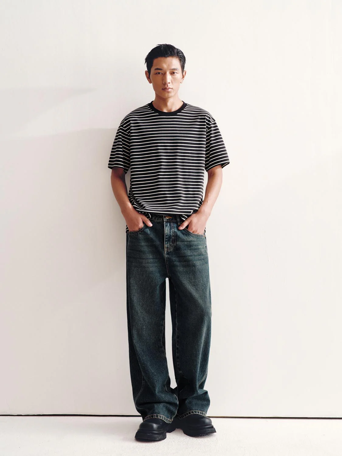 Washed Straight Leg Jeans - Image 7