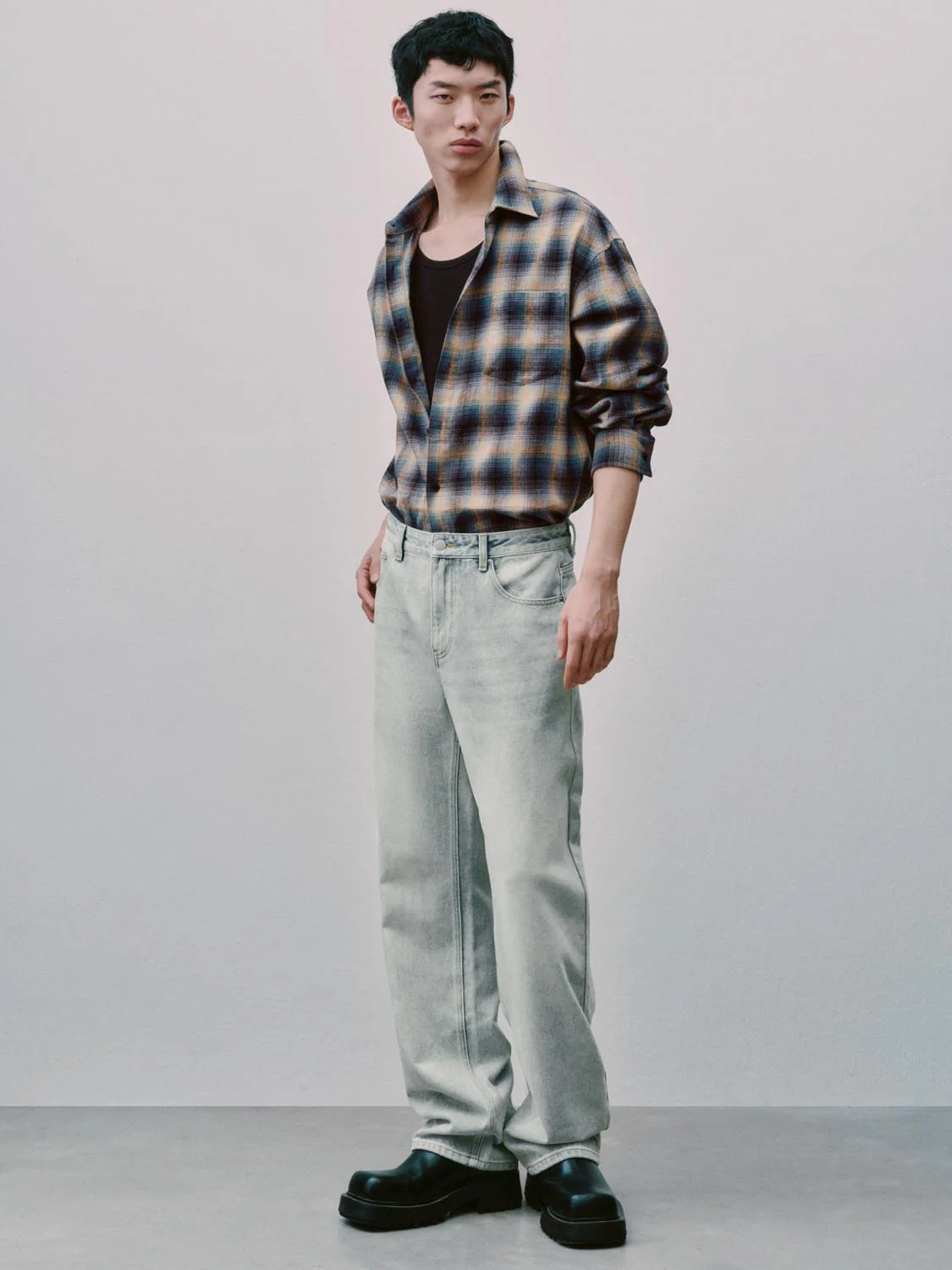 Washed Straight Leg Jeans - Image 5