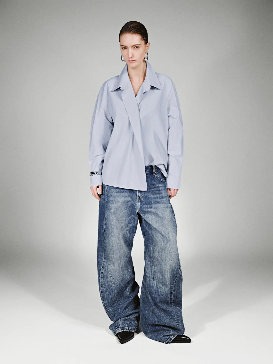 Washed Wide Leg Jeans - Image 7