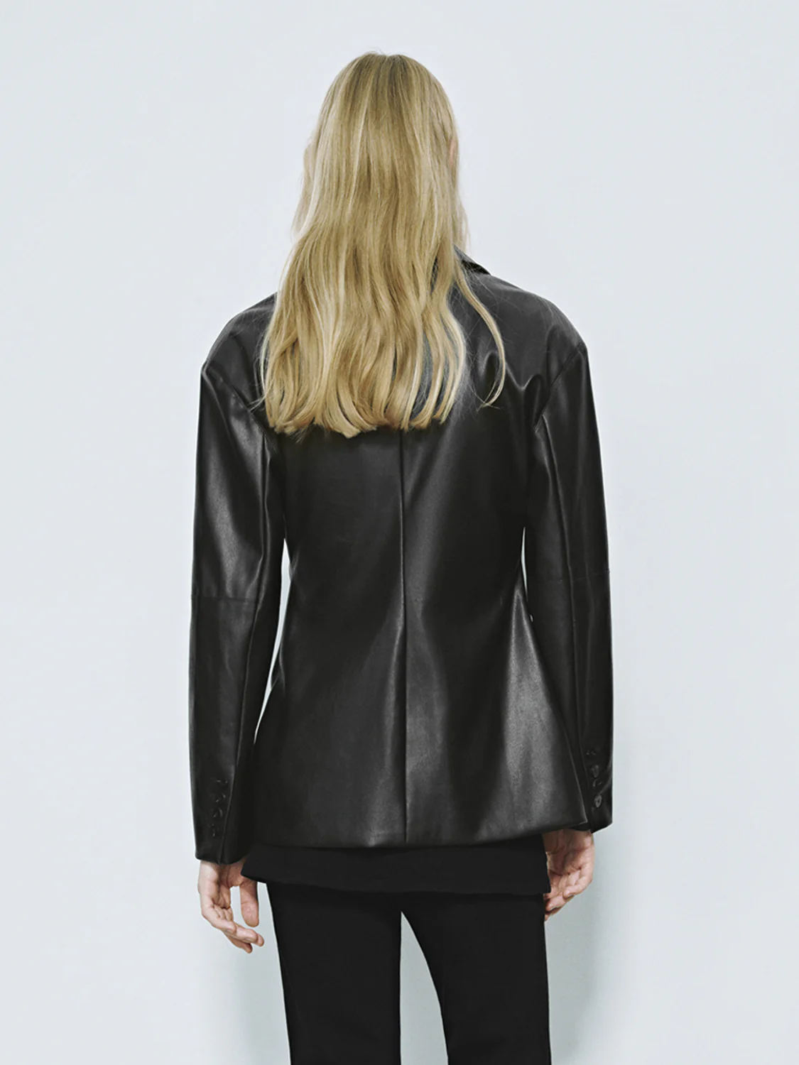 Zip Up Front Vegan Leather Jackets - Image 2